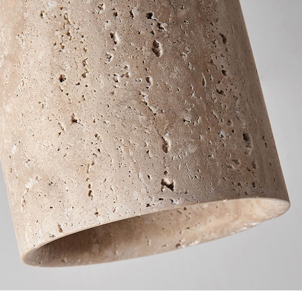 Natural Stone LED Cylinder Downlight – Glare-Free Ceiling Spot Lamp for Bedroom, Hallway, Living Room, or Accent Lighting