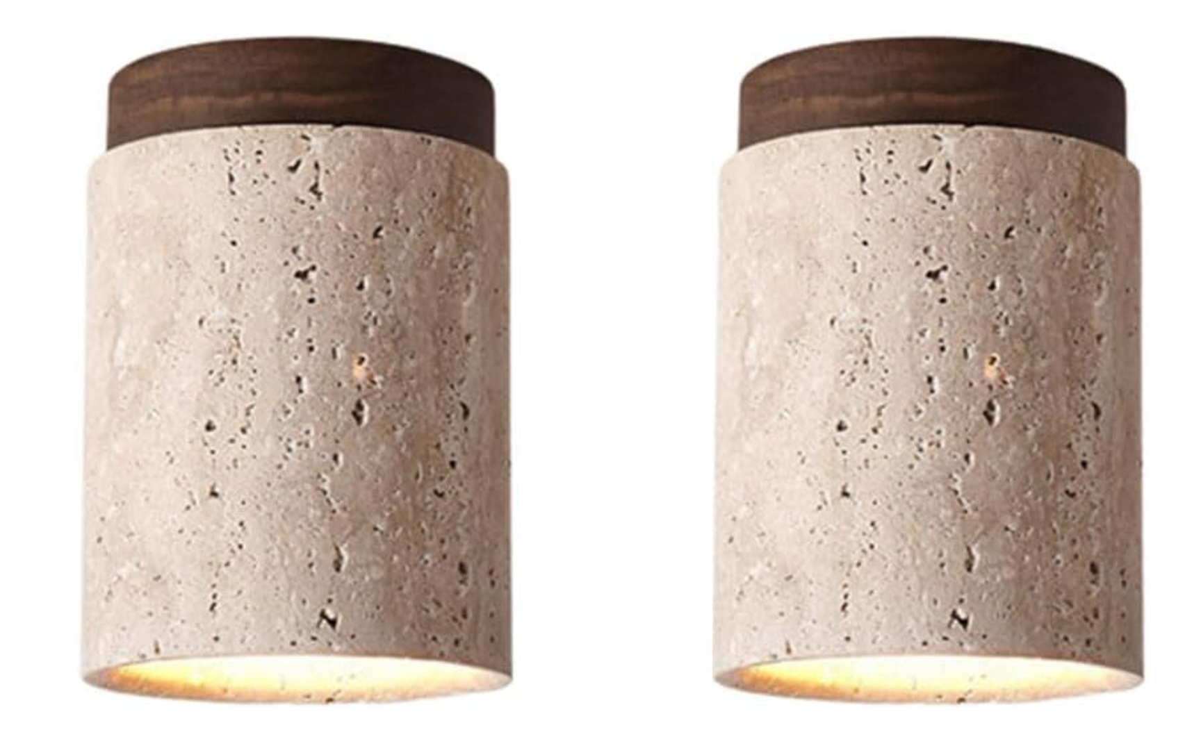 Natural Stone LED Cylinder Downlight – Glare-Free Ceiling Spot Lamp for Bedroom, Hallway, Living Room, or Accent Lighting