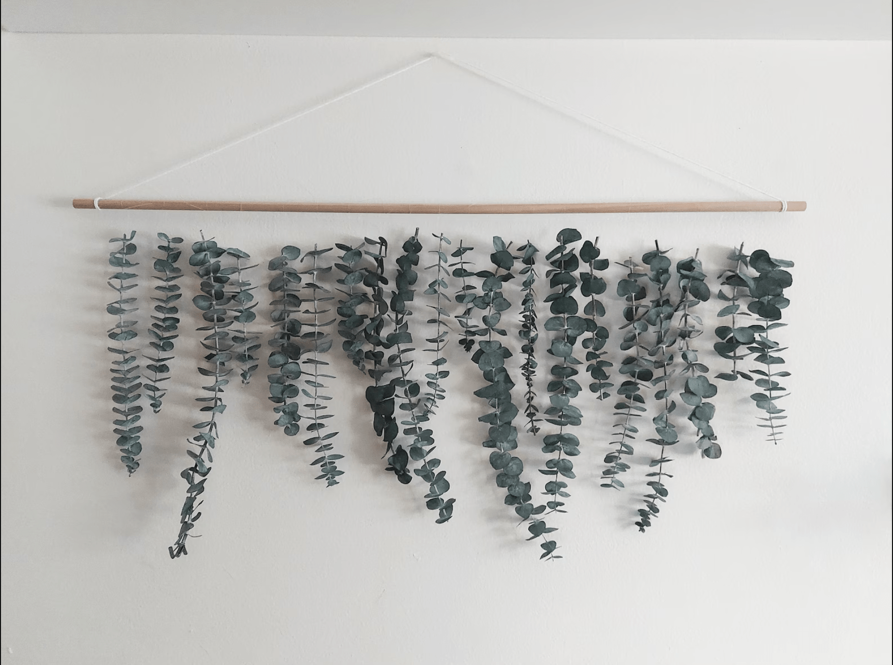 Boho Eucalyptus Wall Hanging Decor - Rustic Greenery for Home - Handmade and Realistic Design