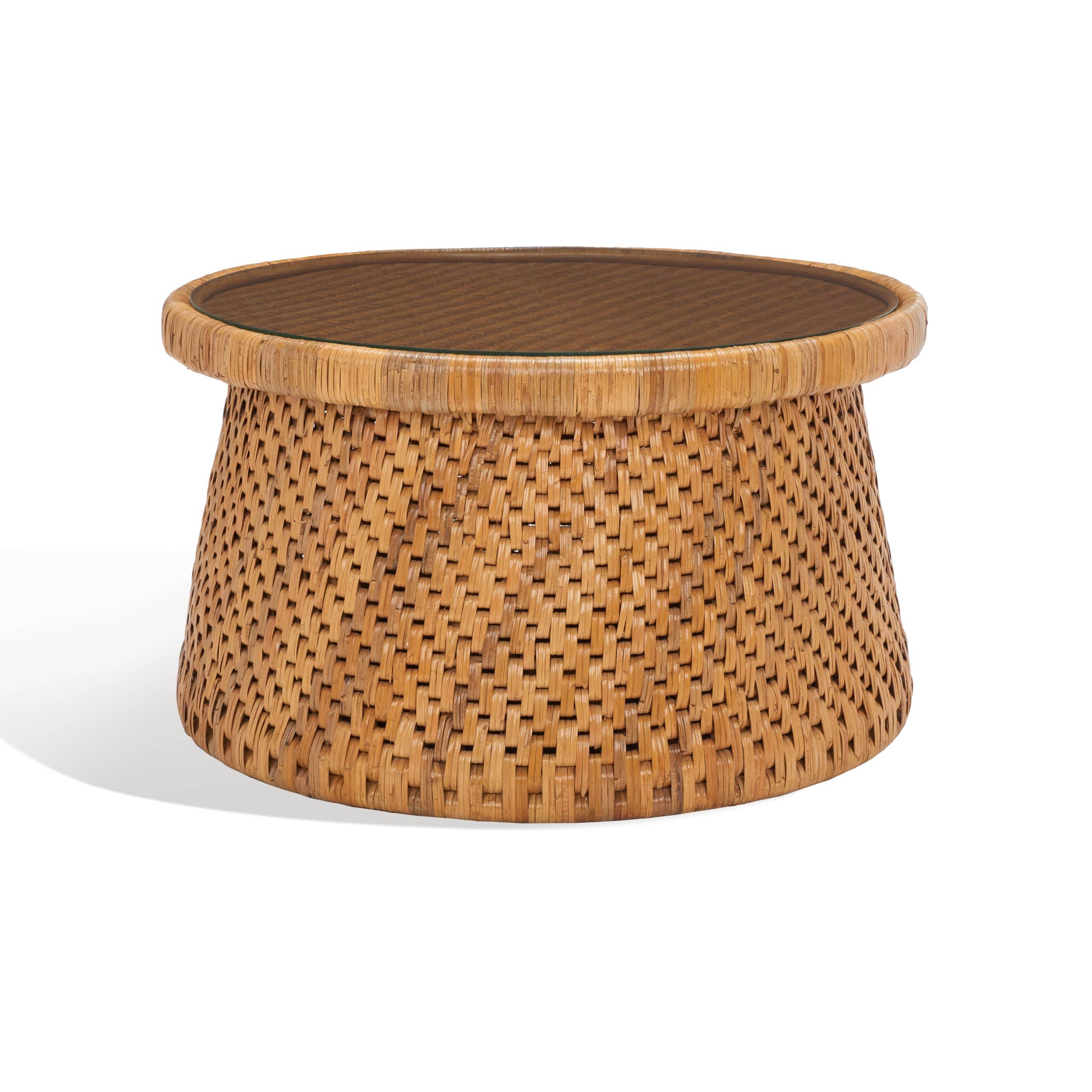 Couture Chic Designer Rattan Coffee Table - Stylish and Sturdy Furniture for Your Home