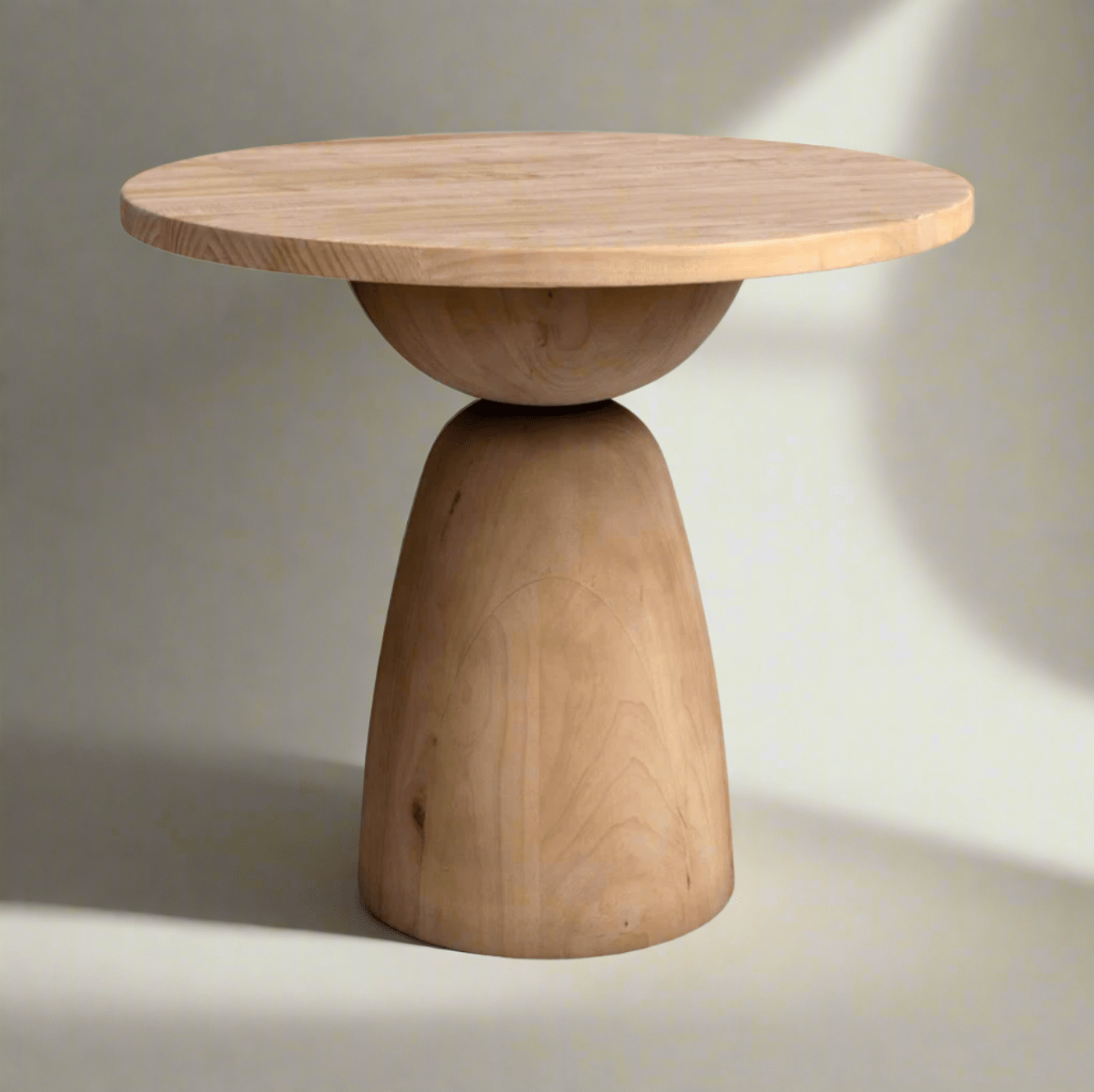 Eco-Friendly Reclaimed Pine Dining Table – Round, Modern Casual Design, Light Finish, Available in 36" and 48" 36'' L X 36''W