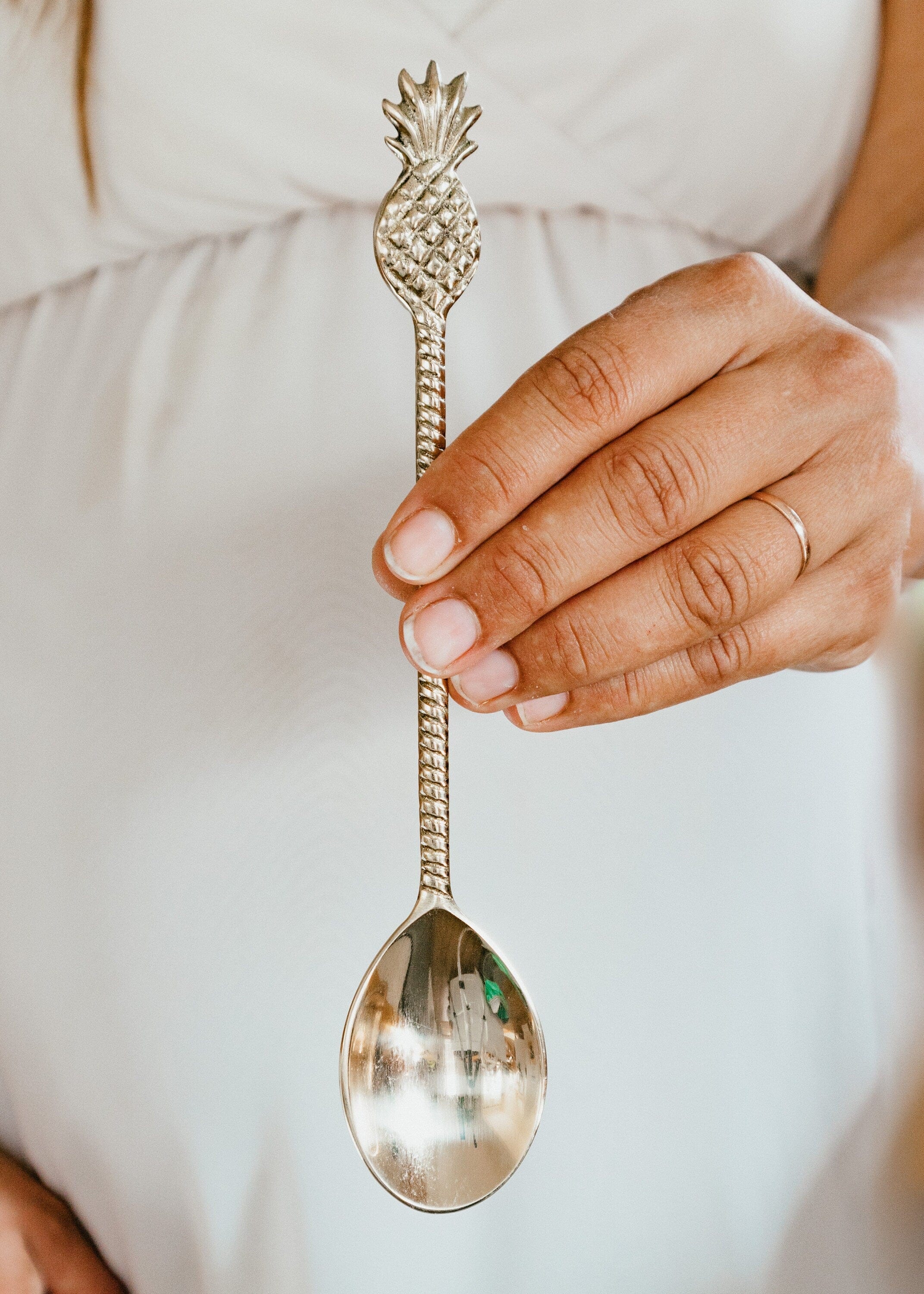 Handcrafted Gold Brass Spoons for Smoothie Bowls – Perfect for Food Styling and Photography