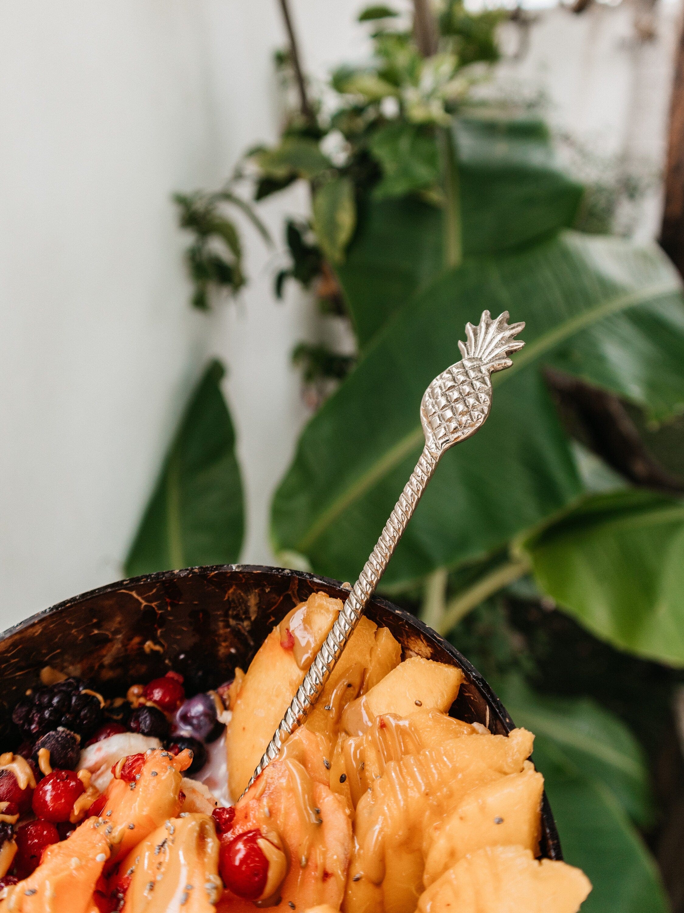 Handcrafted Gold Brass Spoons for Smoothie Bowls – Perfect for Food Styling and Photography