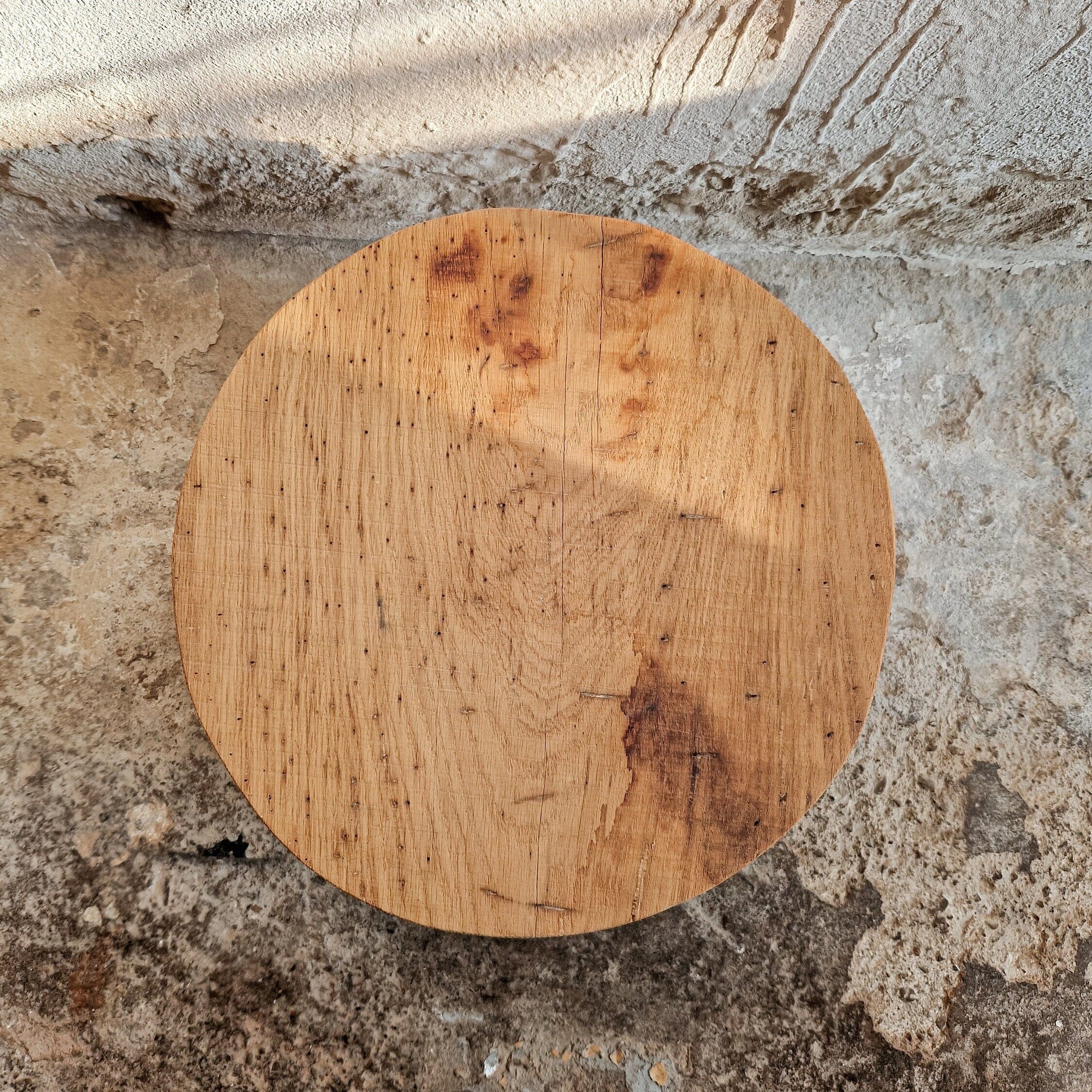 Handcrafted Oak Coffee Table – Reclaimed Wood Oak Coffee Table - Rustic Elegance for Wabi Sabi and Boho Interiors