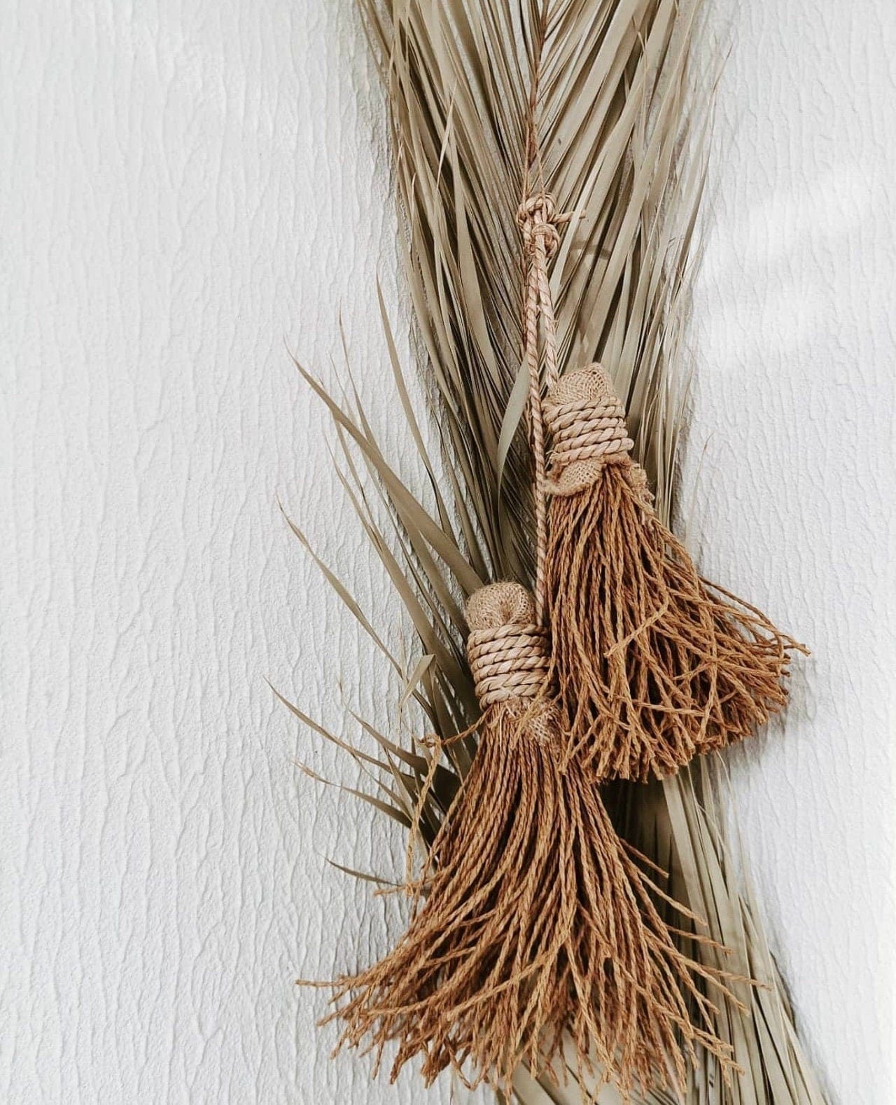 Handmade Boho Wall Tassels - Natural Decorative Wall Hanging, Bohemian Home Decor