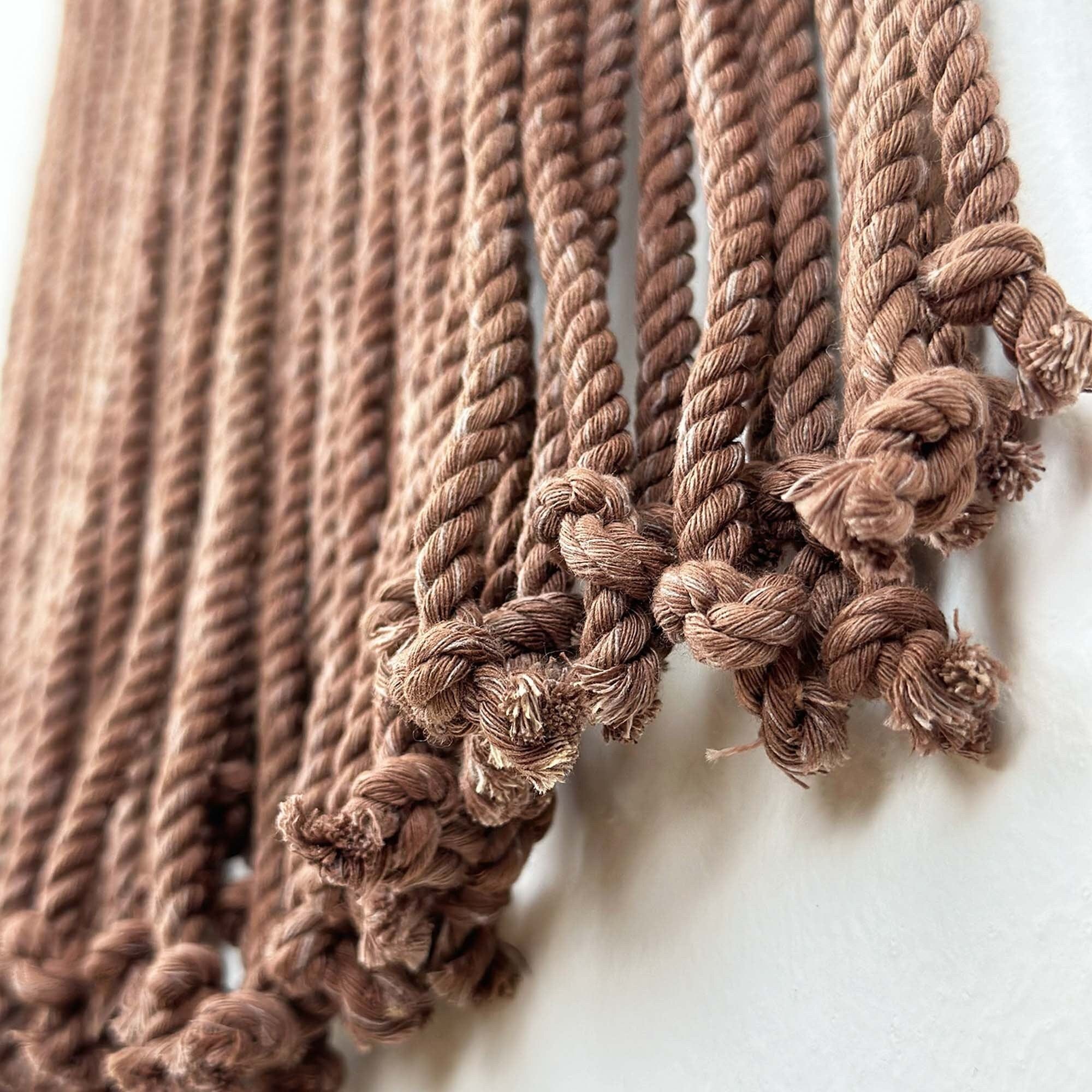 Large Macrame Yoga Wall Hanging | Boho Fiber Art Backdrop | Natural Rope Wall Decor