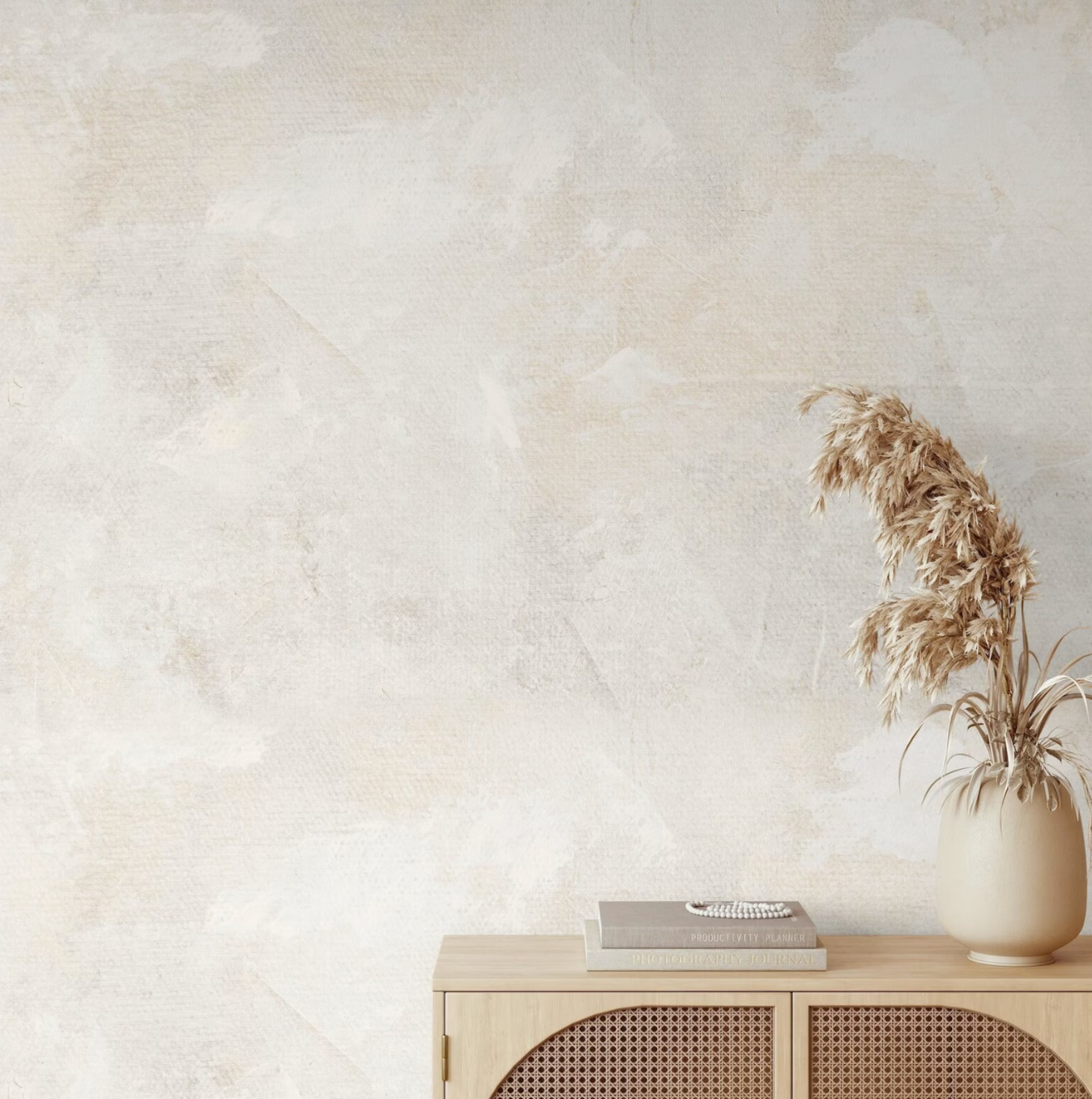 Limewash Wallpaper – Peel and Stick Removable Faux Plaster Wall Texture – Neutral Aesthetic Wall Covering for All Home Decor Styles – Easy DIY Wallpaper – Boho, Minimalist & Modern Interiors