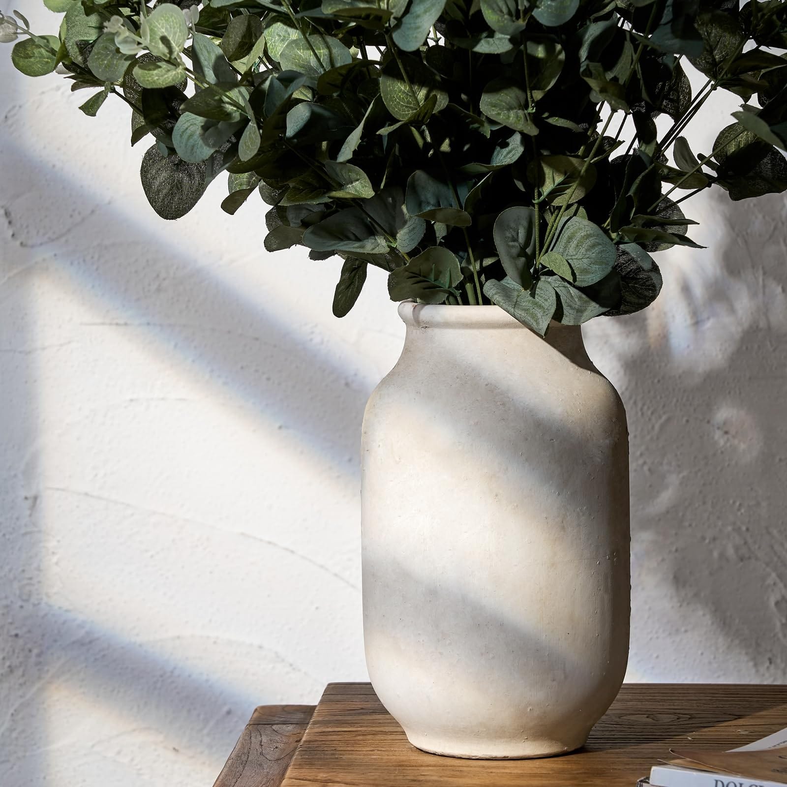 Modern Rustic Ceramic Vase – Perfect for Pampas Grass and Floral Arrangements