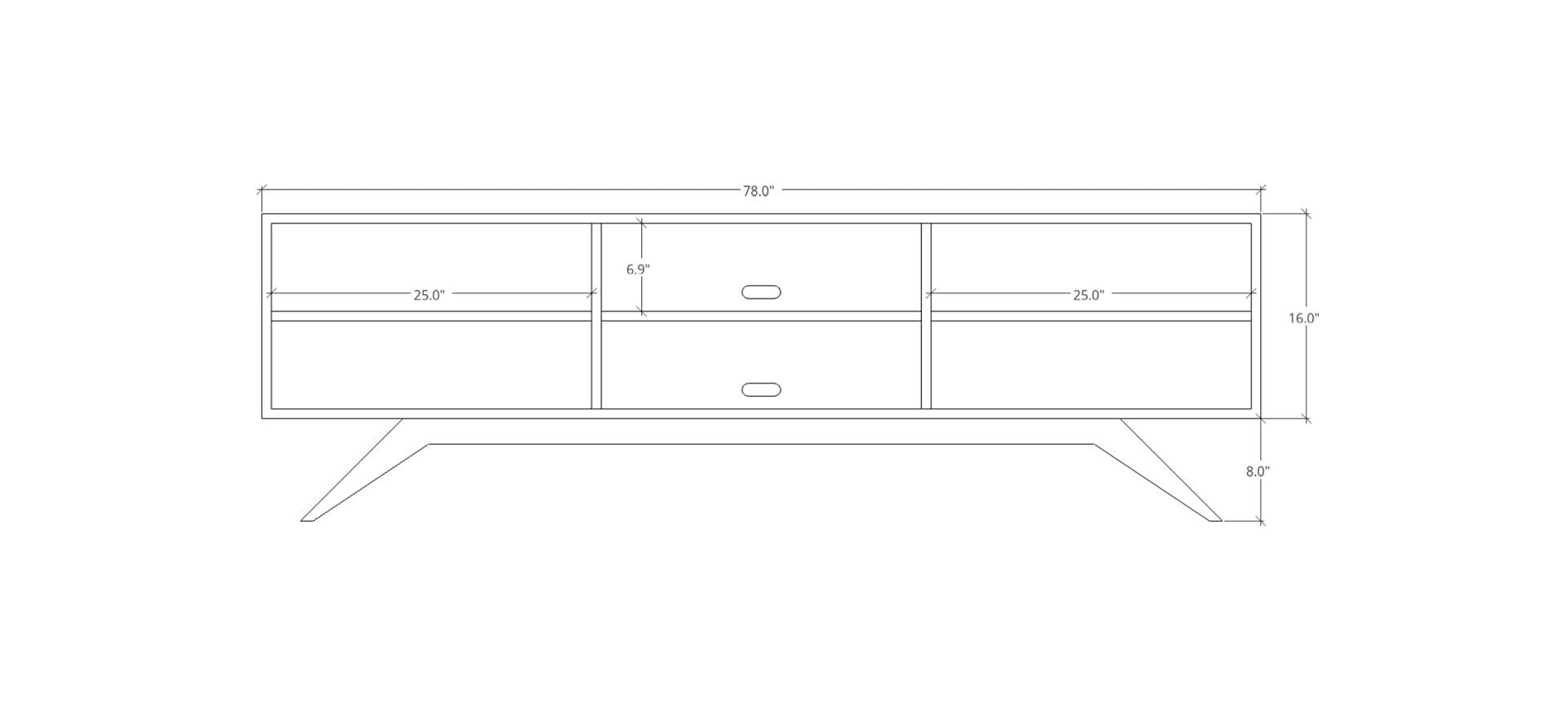 PRE-ORDER Urban Black TV Stand – Media Console with Solid Ash Wood Sliding Doors and Red Oak Frame