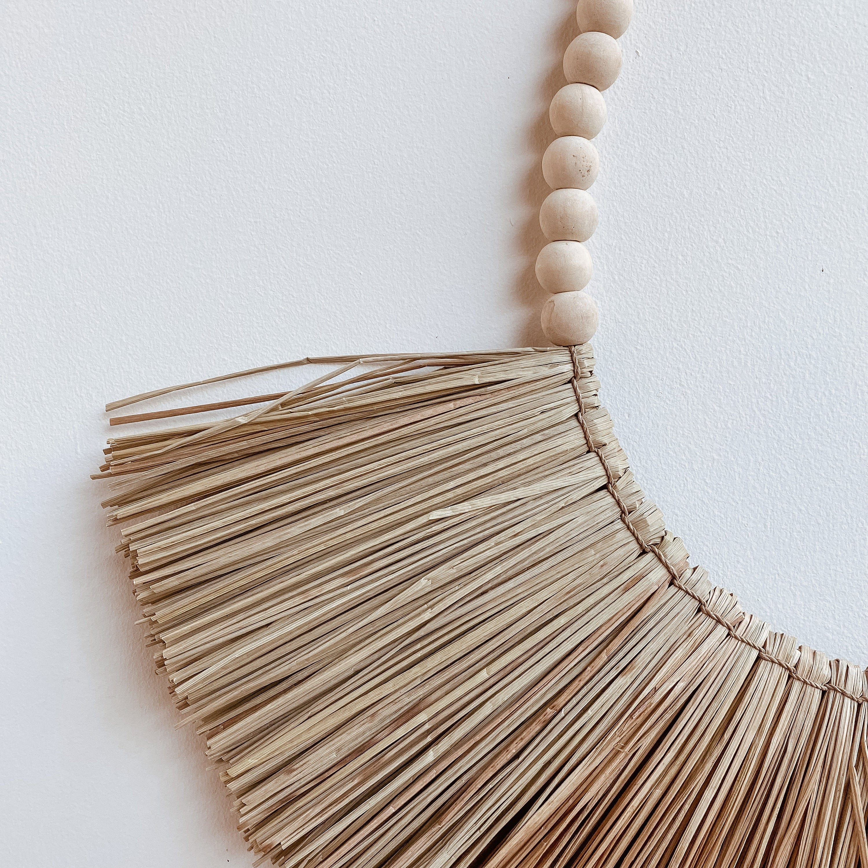 Raffia Seagrass Bohemian Coastal Necklace Wall Decor