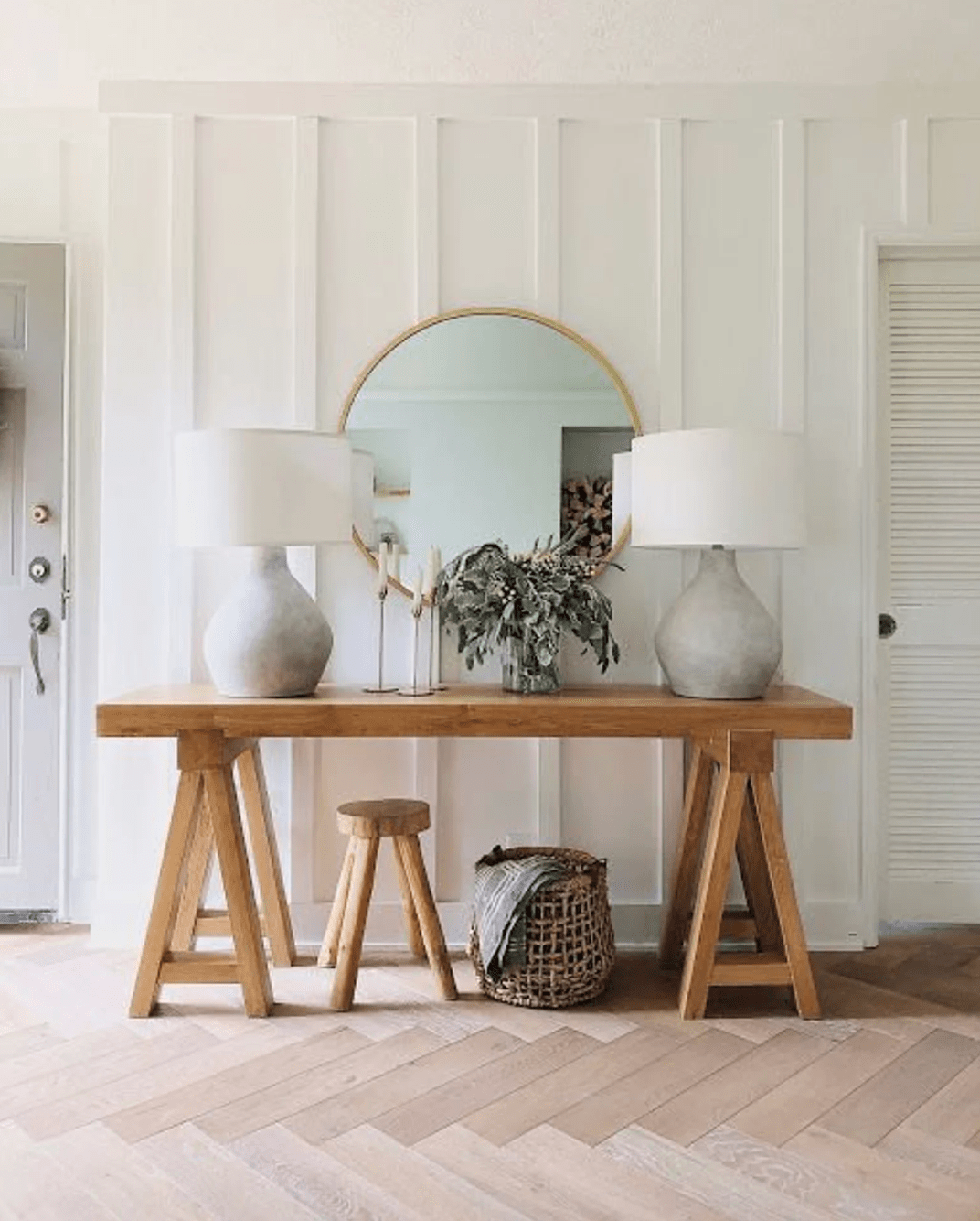 Rustic Console Table - Handcrafted Wood Finish - Solid Wood Entryway, Sofa, or Hallway Table