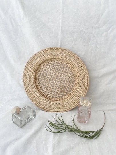 Set of 6 Boho Wall Baskets with Fringe – Natural Wall Decor