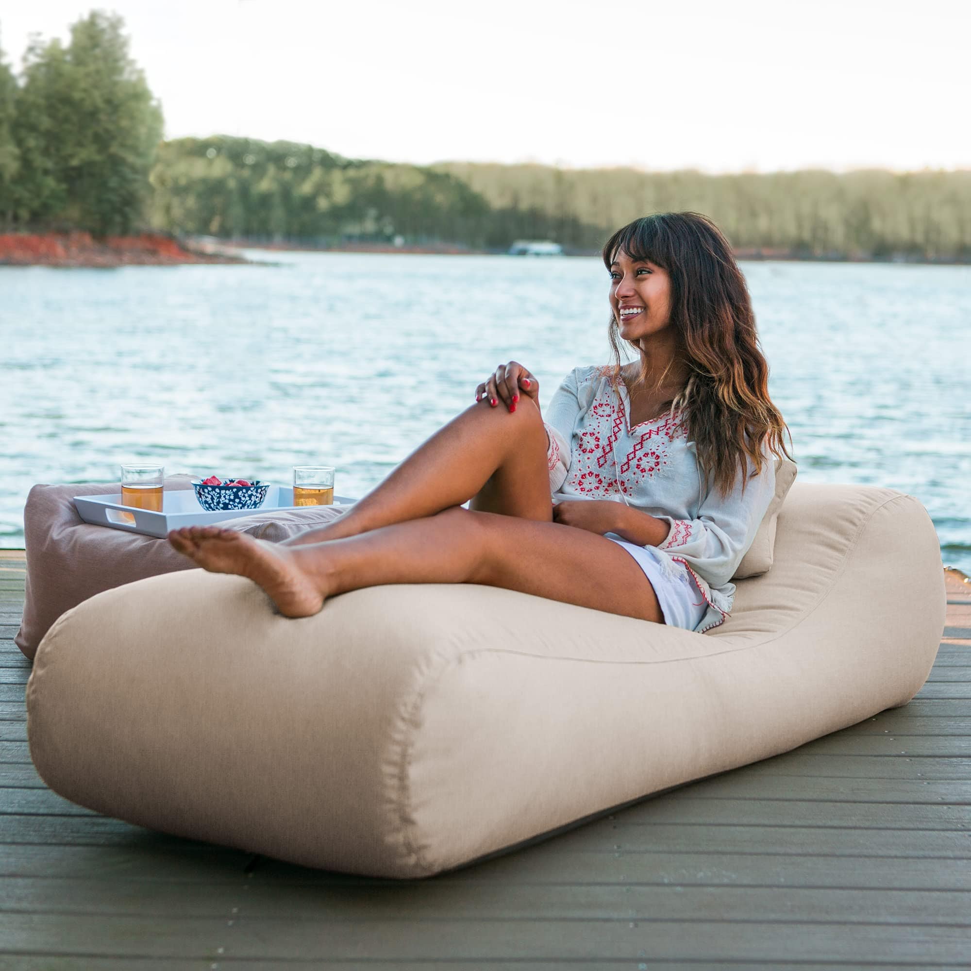 Sun Lounger with Removable Weather-Resistant Cover for Ultimate Outdoor Comfort