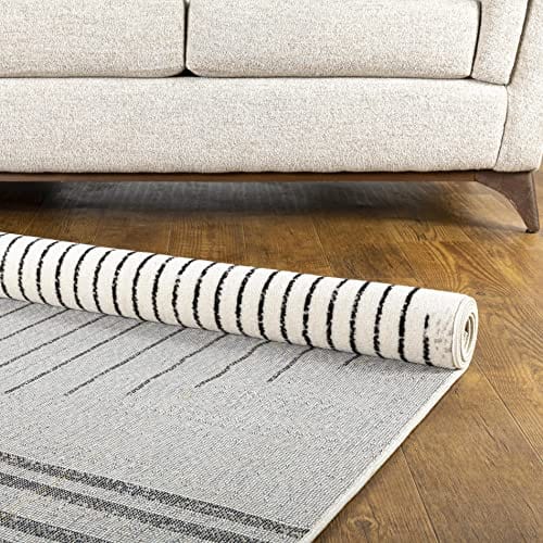 Bohemian Gray Area Rug – 5' x 7' | Modern Design, Durable & Stain-Resistant | Perfect for Living Room, Bedroom, and High-Traffic Areas | Soft Medium Pile