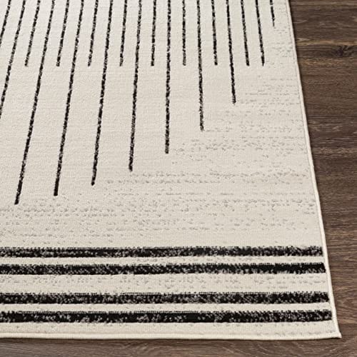 Bohemian Gray Area Rug – 5' x 7' | Modern Design, Durable & Stain-Resistant | Perfect for Living Room, Bedroom, and High-Traffic Areas | Soft Medium Pile