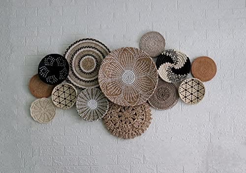 Handwoven Boho Wall Decor Set of 13 | Eco-Friendly and Unique Gift Idea | Ready to Hang
