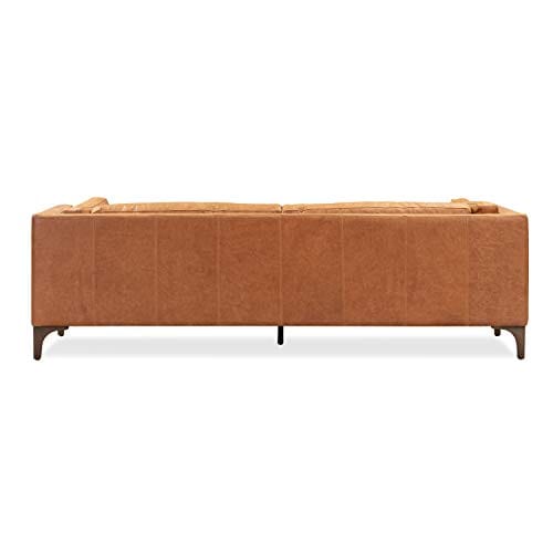 Luxurious Argan Sofa in Full-Grain Pure-Aniline Italian Leather - Cognac Tan