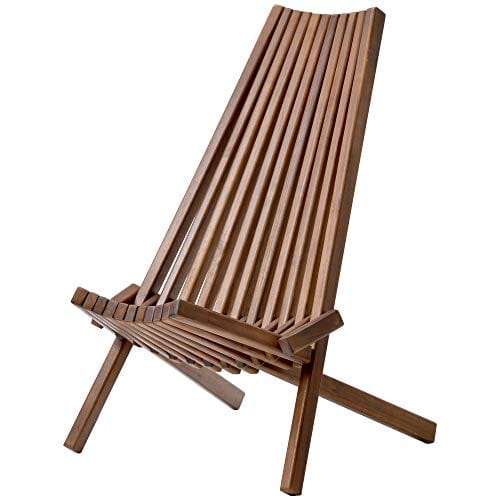 Natural Folding Chairs - Premium Ergonomic Acacia Wood Chairs for Indoor and Outdoor Use - Foldable for Easy Storage - Ideal for BBQs, Camping, and Gatherings