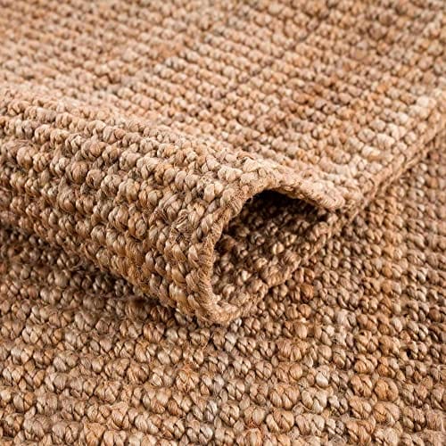 Sea Grass Jute Rug - Natural Fiber Sisal Area Rug - Rattan Wicker Look - Brown - 7'6" x 9'6"