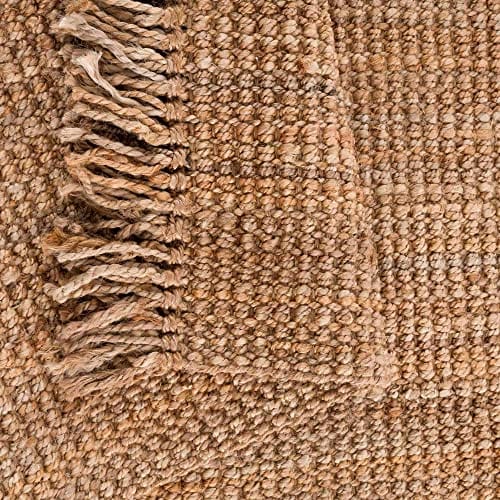 Sea Grass Jute Rug - Natural Fiber Sisal Area Rug - Rattan Wicker Look - Brown - 7'6" x 9'6"