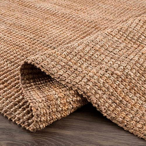 Sea Grass Jute Rug - Natural Fiber Sisal Area Rug - Rattan Wicker Look - Brown - 7'6" x 9'6"