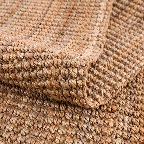 Sea Grass Jute Rug - Natural Fiber Sisal Area Rug - Rattan Wicker Look - Brown - 7'6" x 9'6"